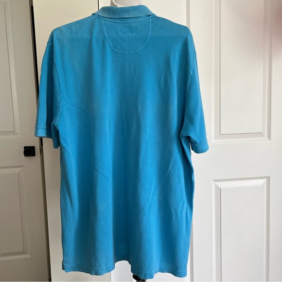 Lacoste Blue Vintage Washed Polo Shirt Mens Sz EU 8 US XXL - Picture 5 of 15